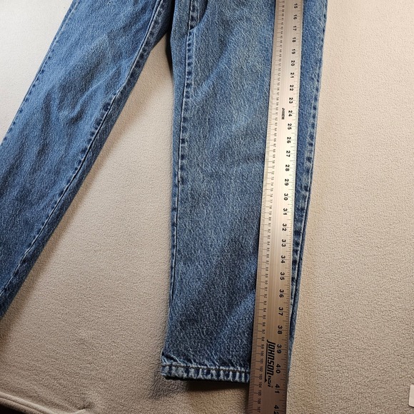 J.Crew Denim Jeans Men's Size 33x32 Blue Straight Fit Plaid Lined Cotton - Picture 2 of 16